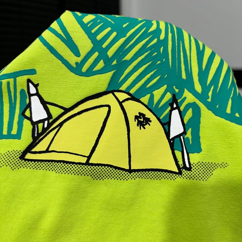 Green Printed Short-Sleeved T-Shirt Kolon Sport View 4